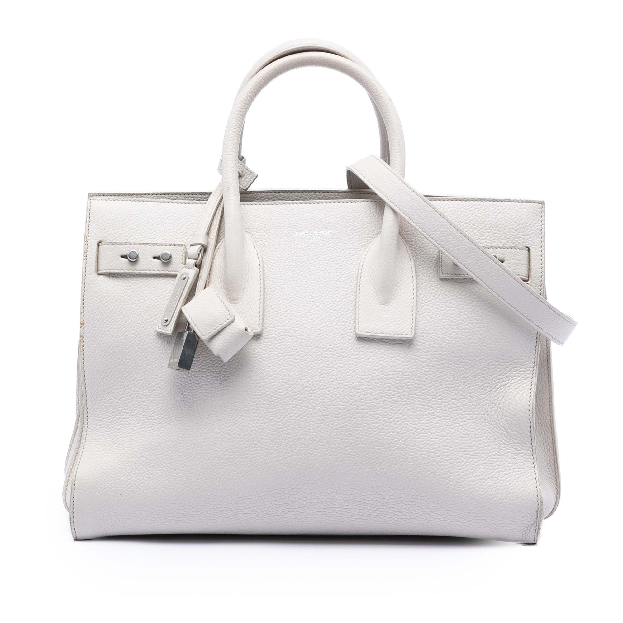 Small Grained Calfskin Supple Sac De Jour Satchel