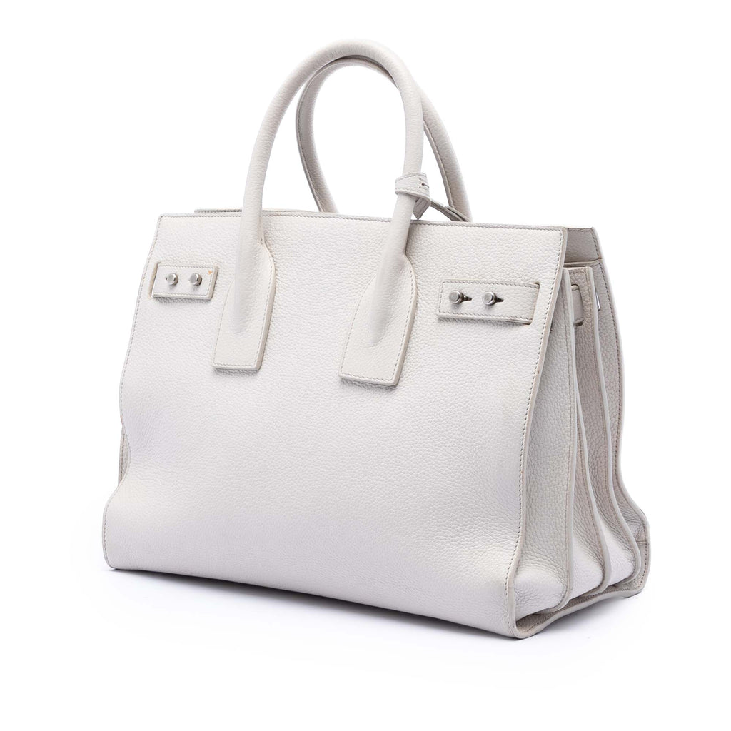 Small Grained Calfskin Supple Sac De Jour Satchel