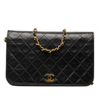 CC Quilted Lambskin Full Single Flap