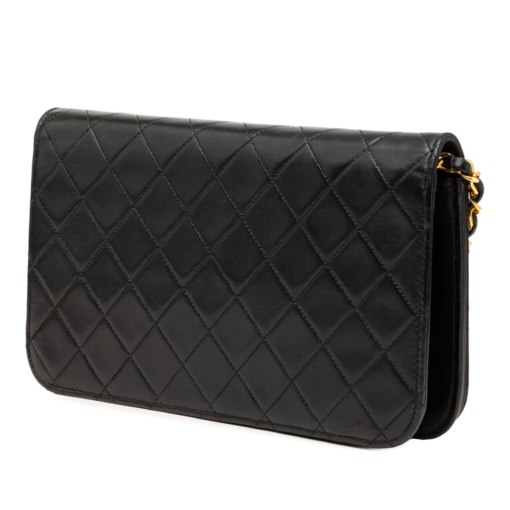 CC Quilted Lambskin Full Single Flap