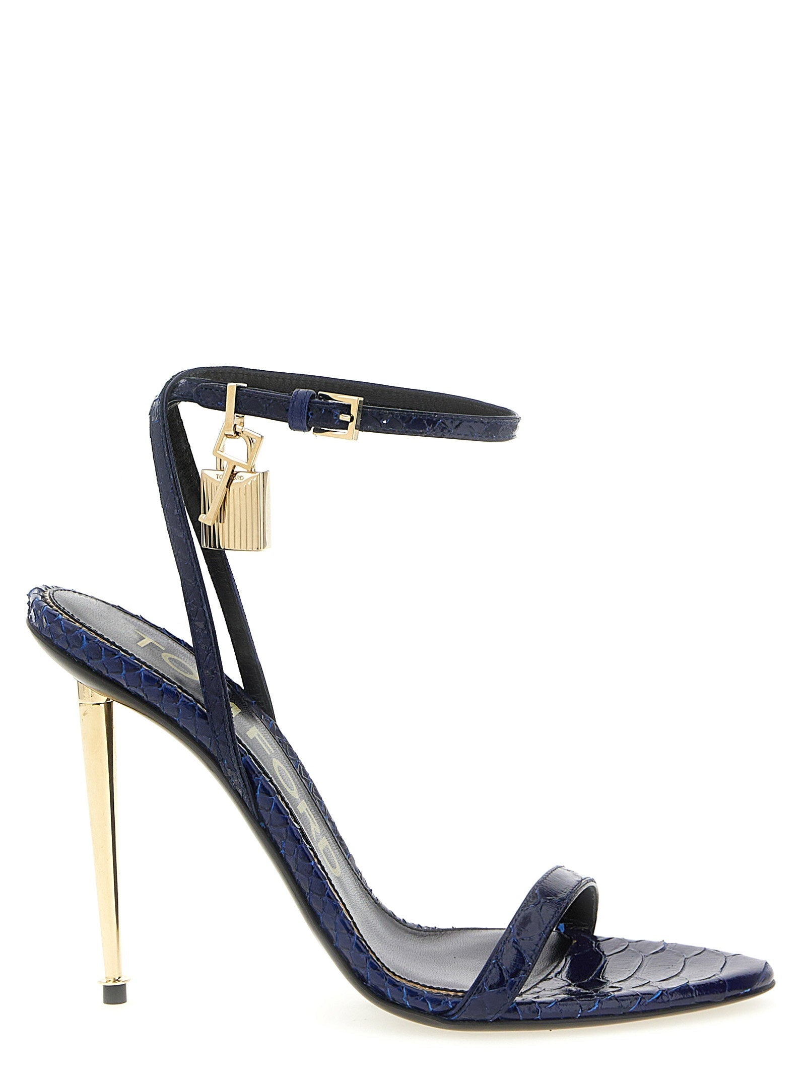 Tom Ford Padlock Sandal — Navy