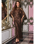 Metallic Lace Gown & Cape By KYNAH, Luxury Indian Fashion & Bridal Wear