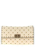 Bolso al hombro Valentino Garavani Rockstud Spike - Crema
