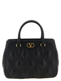 Valentino Garavani Quiltie 67 Top Handle Bag — Black