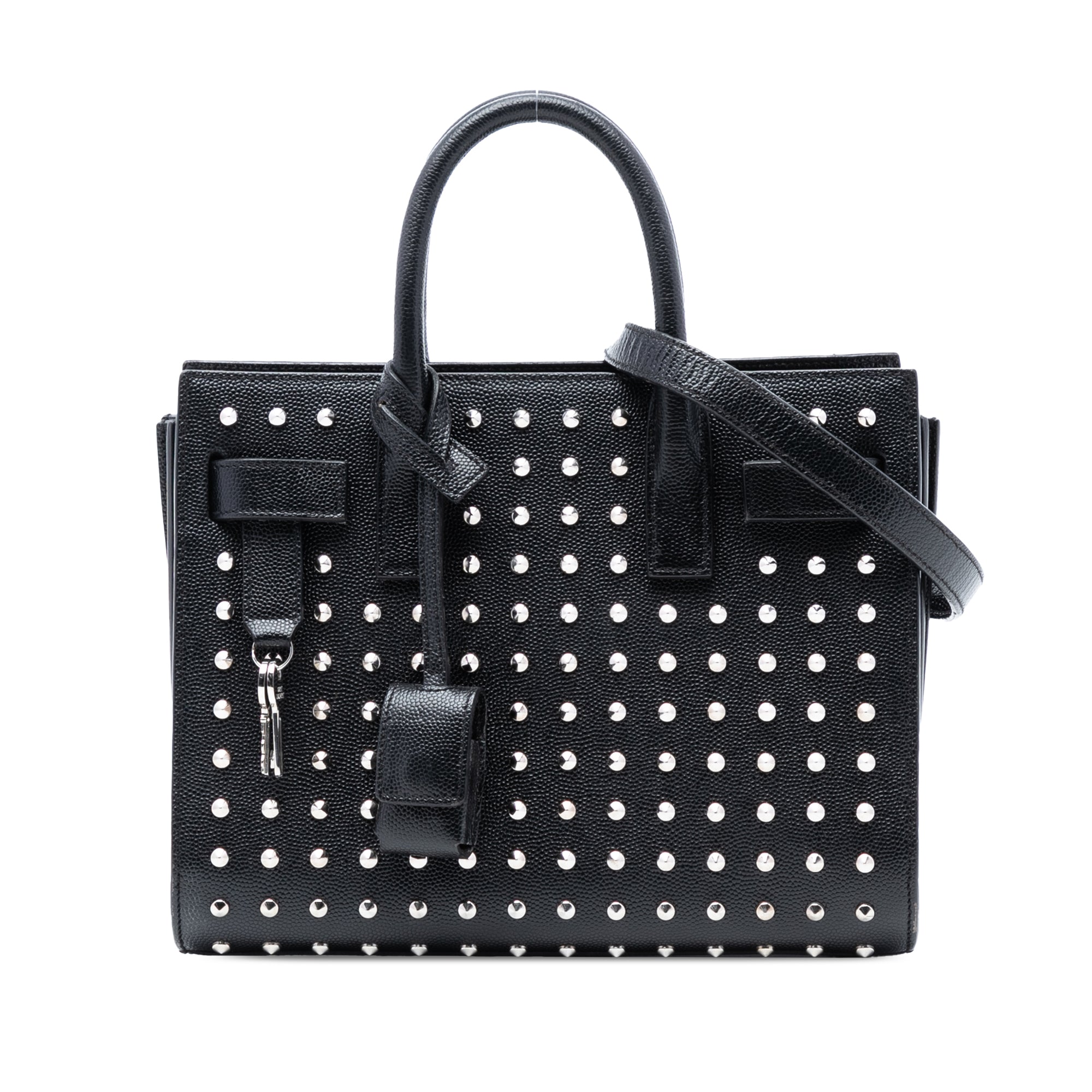 Nano Grain de Poudre Studded Sac de Jour Satchel