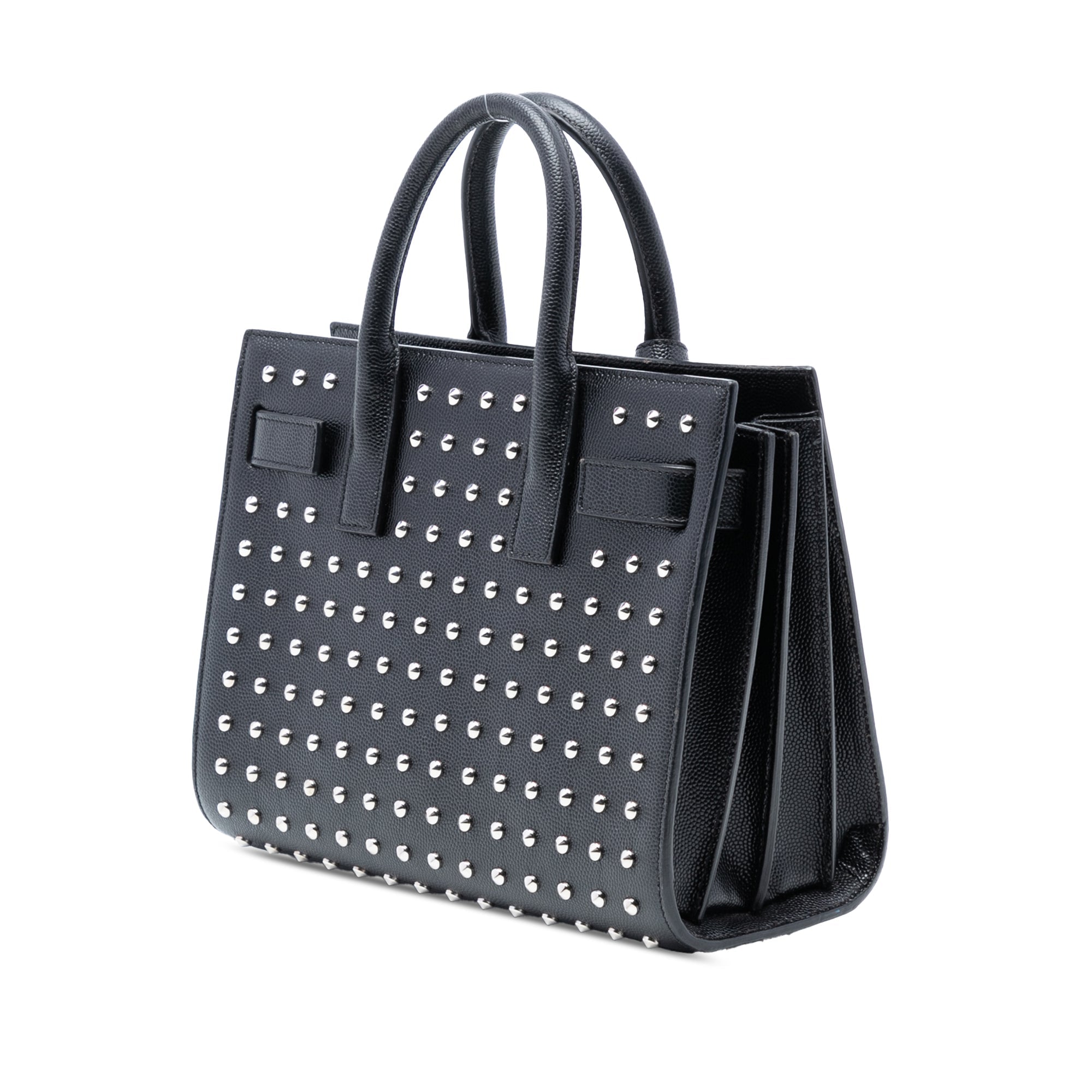 Nano Grain de Poudre Studded Sac de Jour Satchel