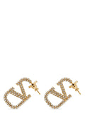 Valentino Garavani Crystal-Embellished Gold-Finish Earrings — gold