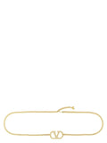 Valentino Garavani Crystal-Embellished Chain Belt — Gold