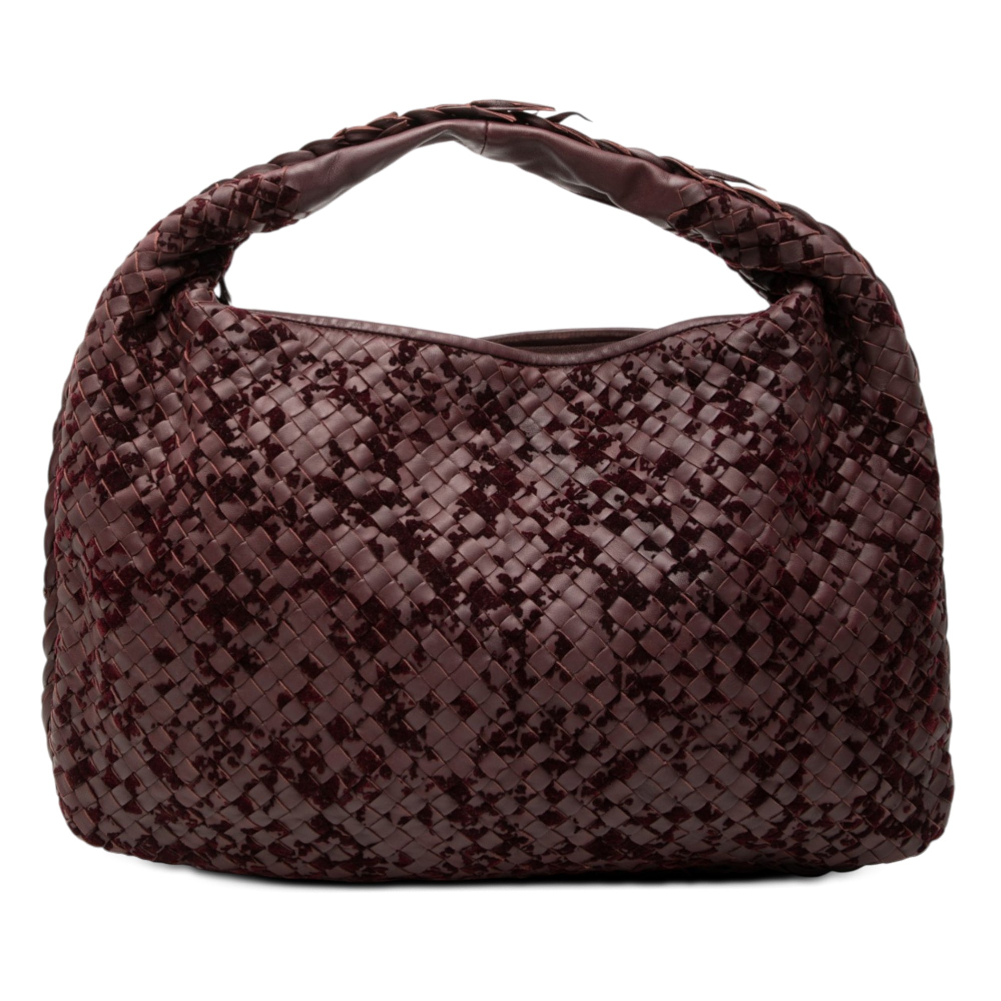Medium Velvet Speckled Nappa Intrecciato Veneta Hobo