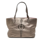 Metallic Leather Tote