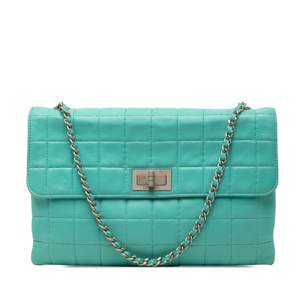 Chocolate Bar Lambskin Reissue 2.55 Chain Handbag