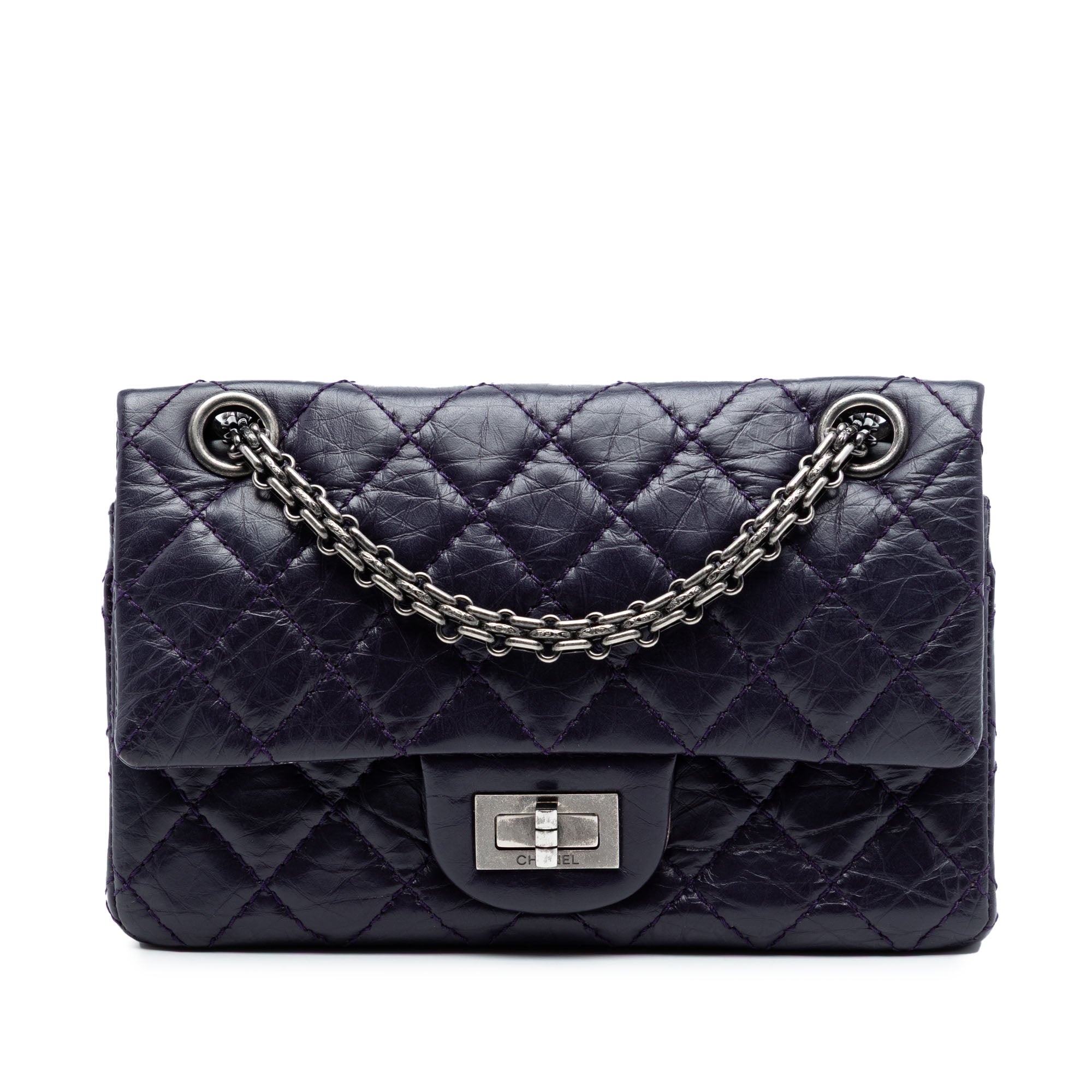 Quilted Aged Calfskin Reissue 2.55 Double Flap 224