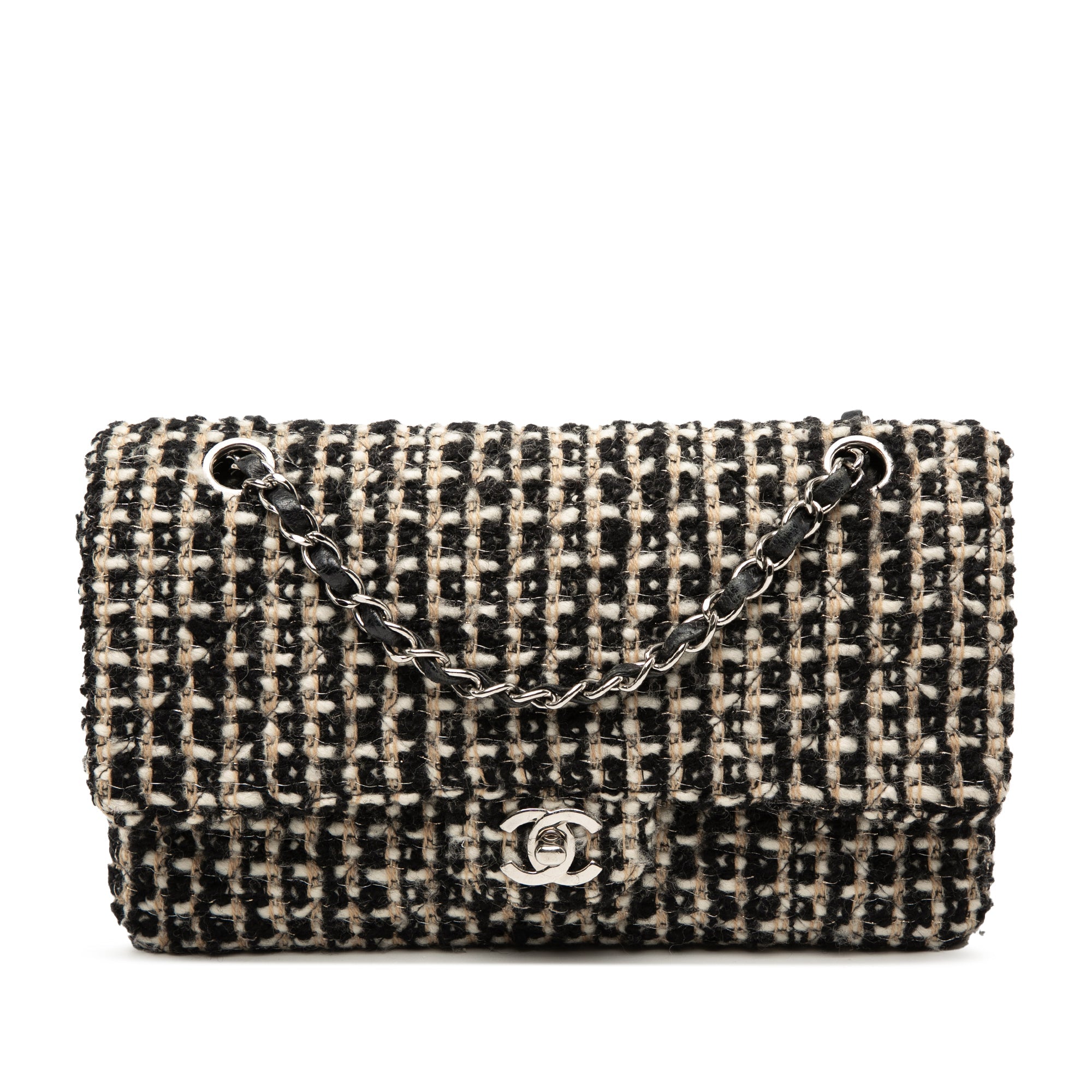 Medium Classic Tweed Double Flap