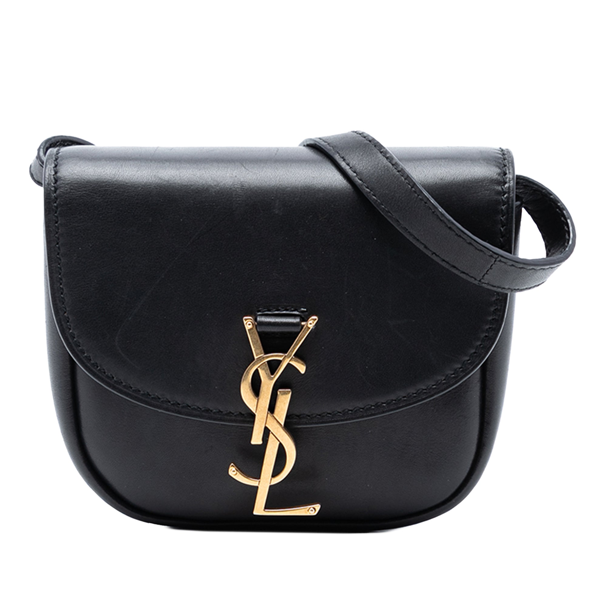 Small Leather Monogram Kaia Crossbody