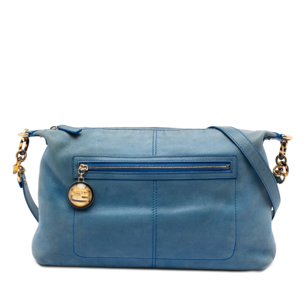 Metallic Calfskin Vitello Savana Forever Crossbody