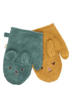 Bath Mitts - 2 pack - Bear and Bunny