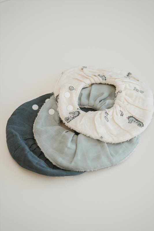 Ruffle Bib 3-pack - Under The Sea