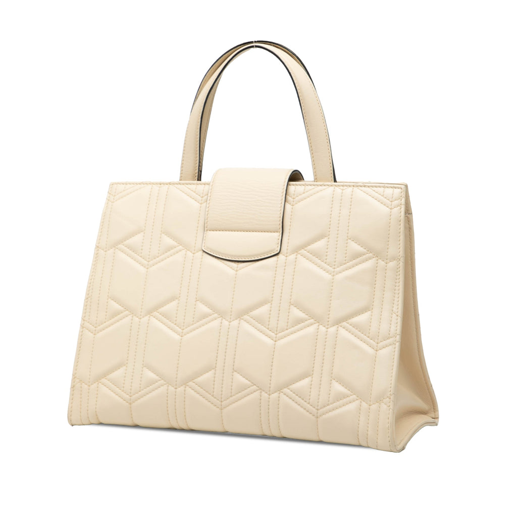Quilted Leather Dionysus Web Satchel