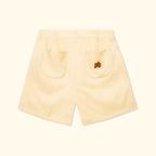 Double Pleated Shorts Cream
