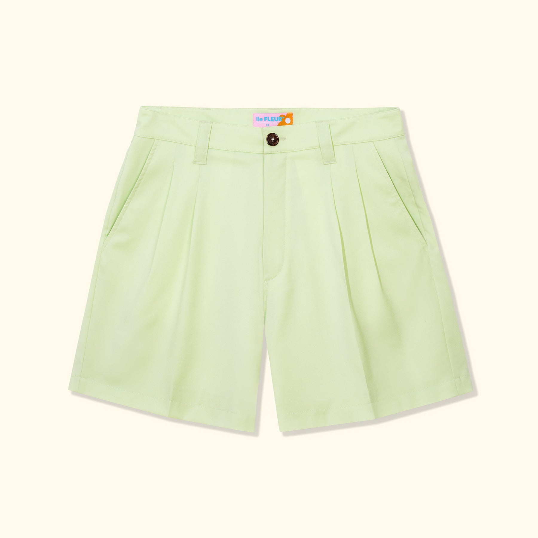 Double Pleated Shorts Mint