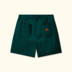 Double Pleated Shorts Green