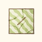 Wavy Stripe Silk Scarf Mint