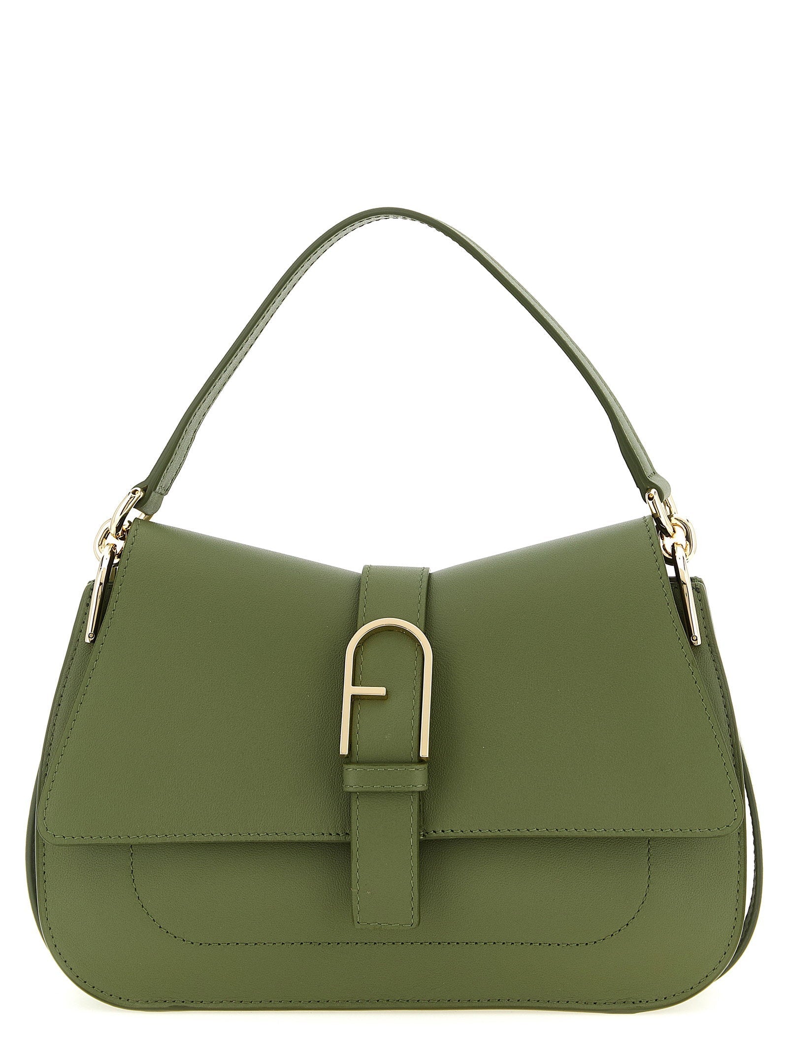 Furla Flow M Shoulder Bag — Sage Green
