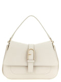Furla Flow M Shoulder Bag — Cream
