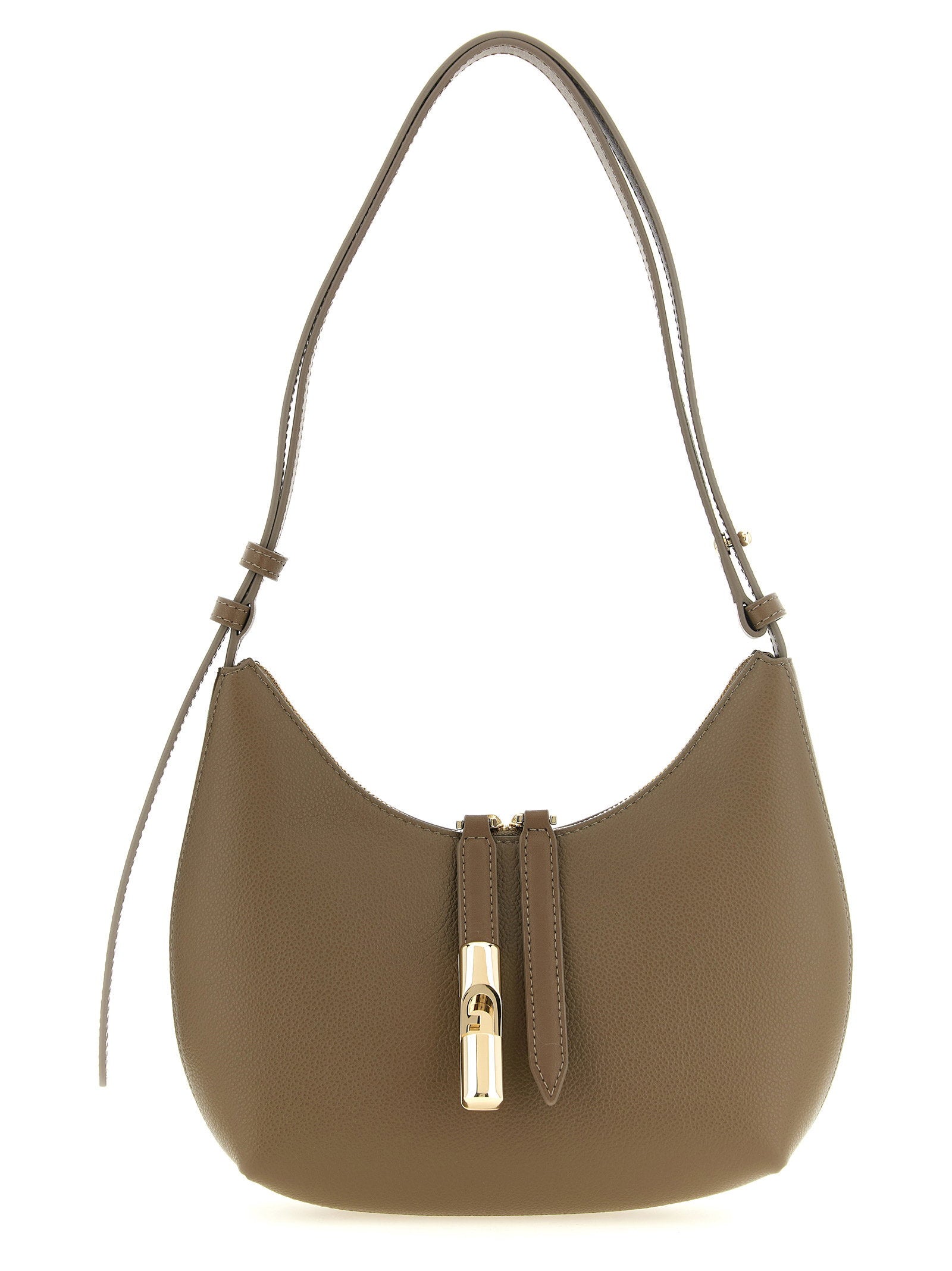 Furla Goccia S Shoulder Bag — Taupe