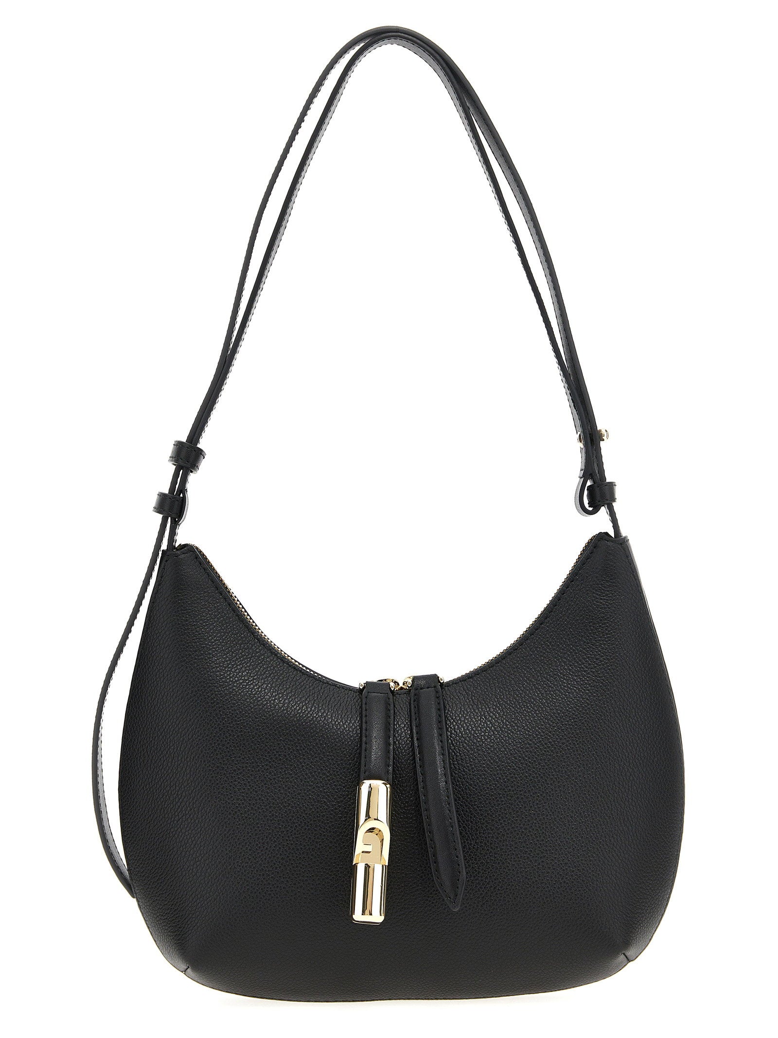 Furla Goccia Shoulder Bag — Black