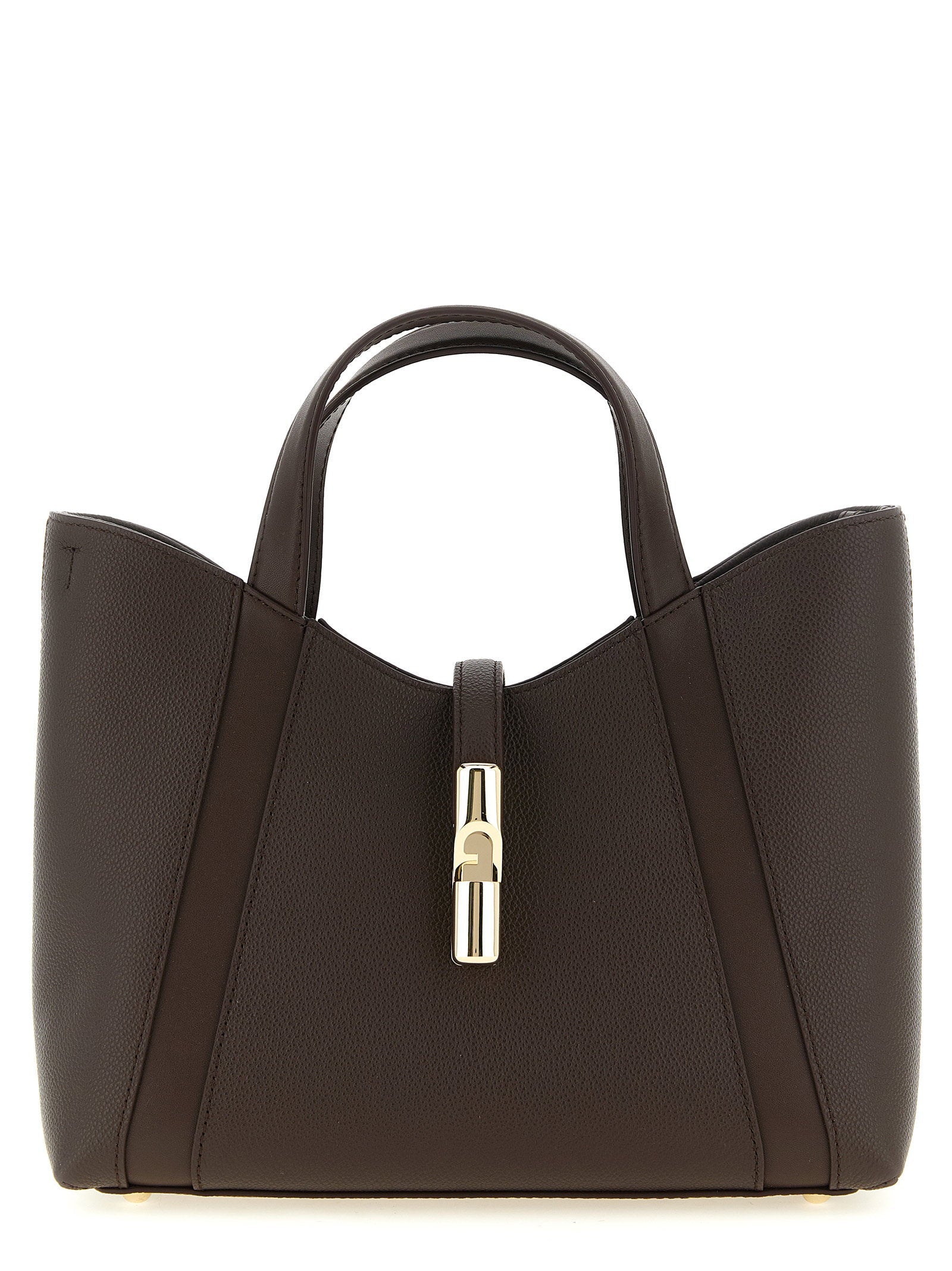 Furla Goccia S Tote Bag — Dark Brown