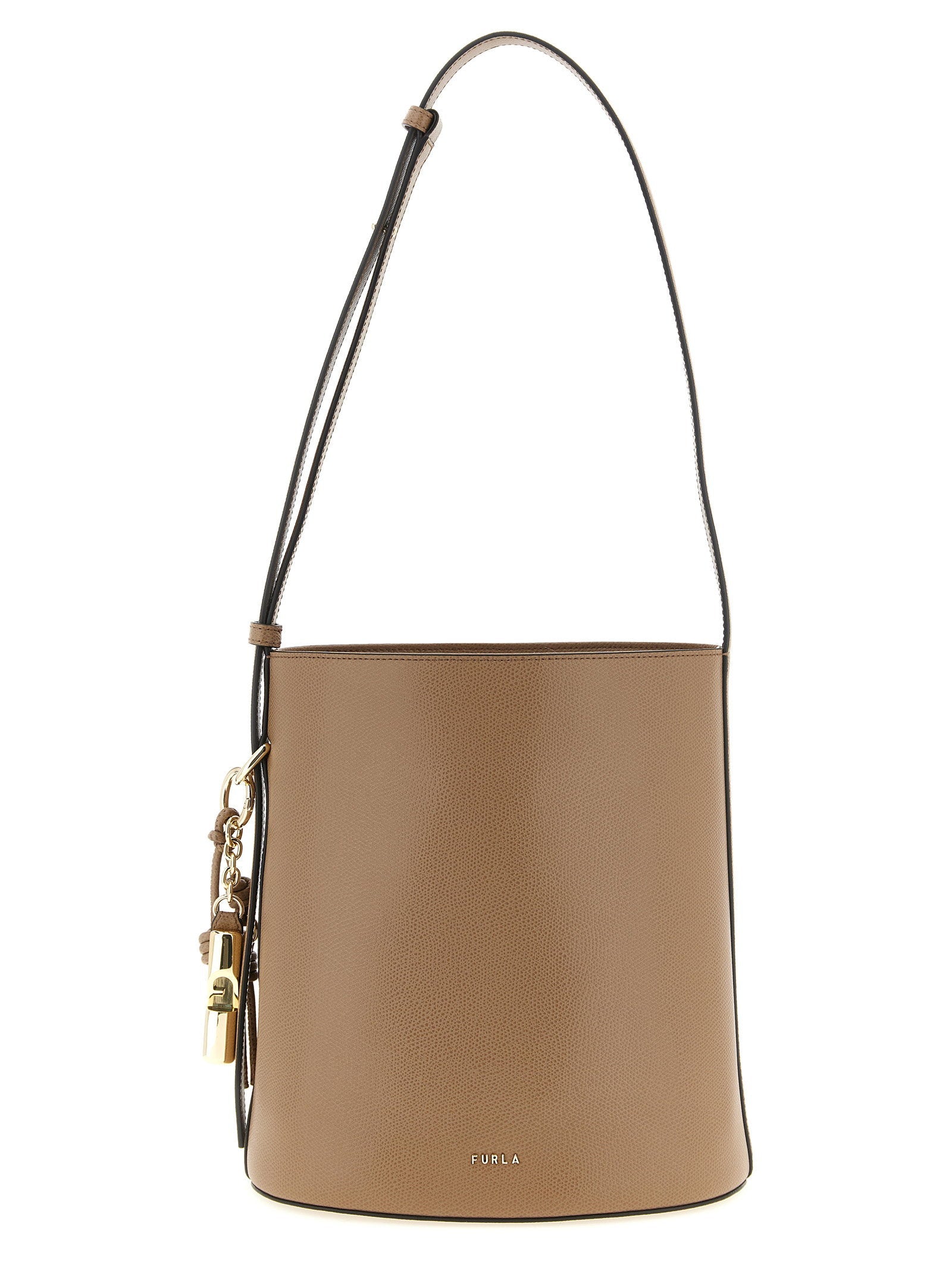 Furla Roxie Bucket Bag — Beige