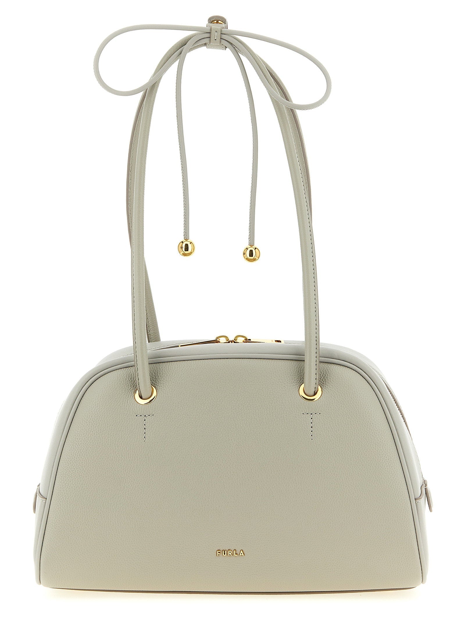 Furla Poppy M Shoulder Bag — Grey