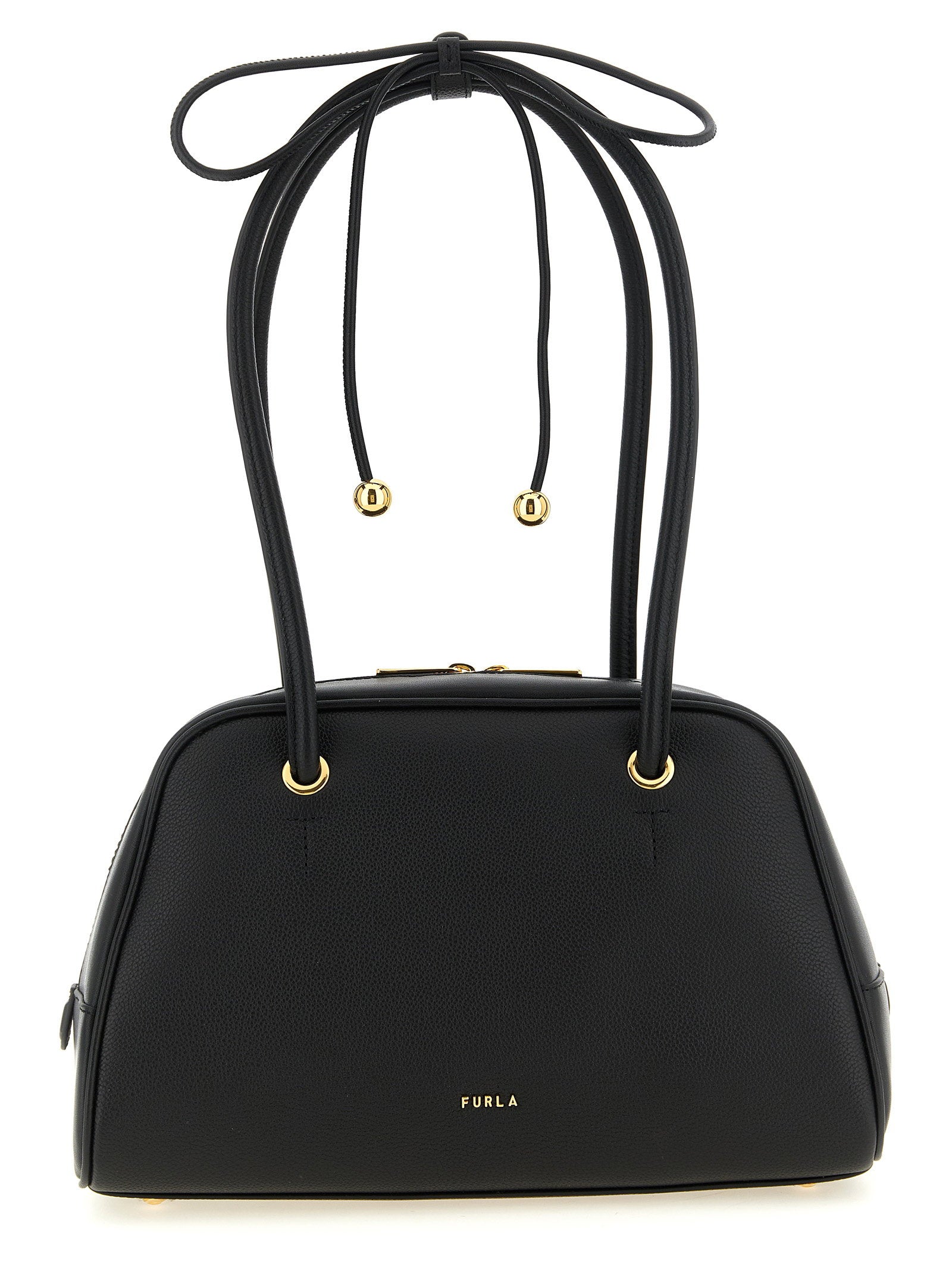 Furla Poppy M Shoulder Bag — Black