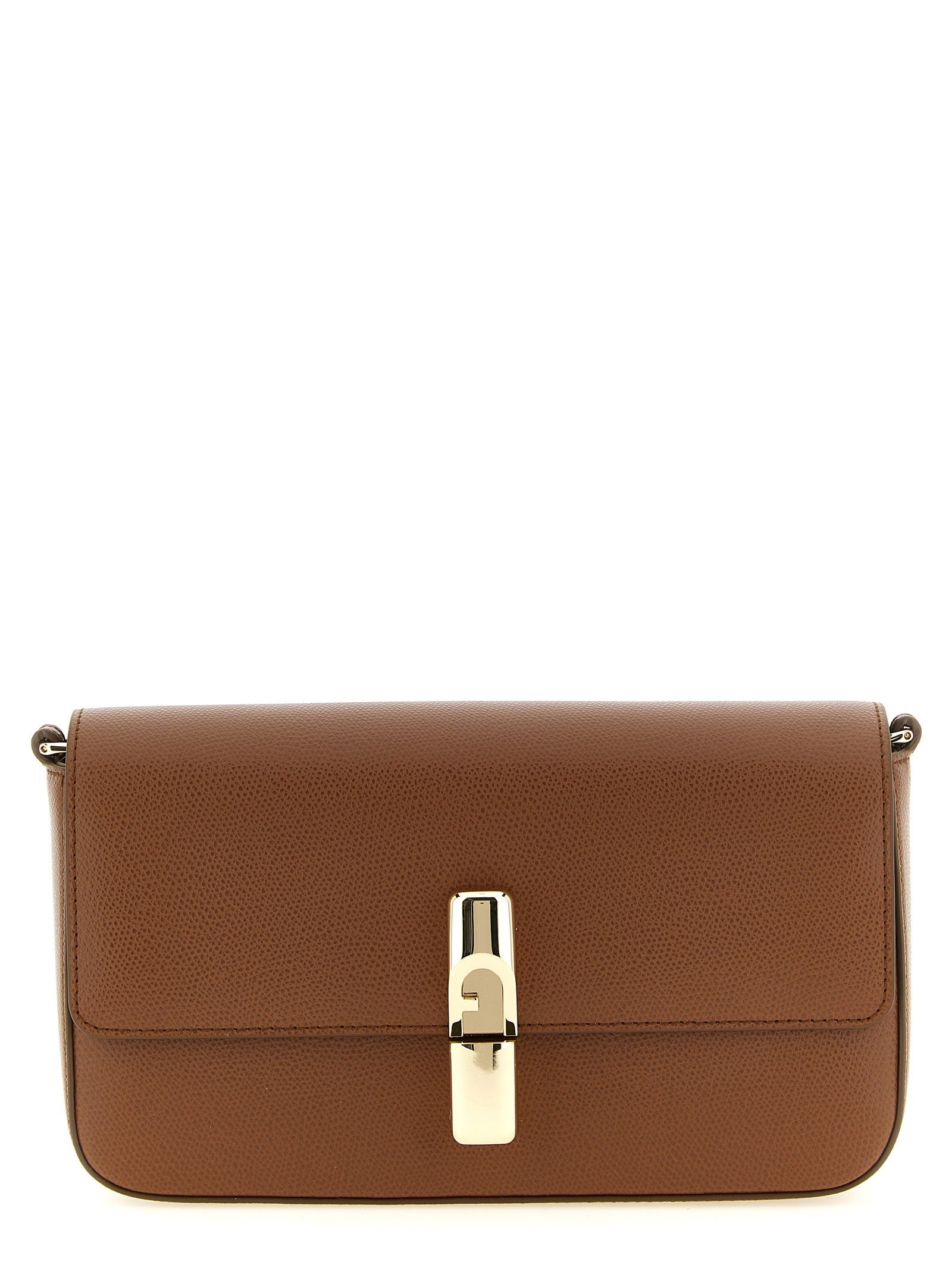 Furla Iride S Crossbody Bag — Cognac