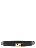 Tom Ford Crocodile-Print Leather Belt — Black