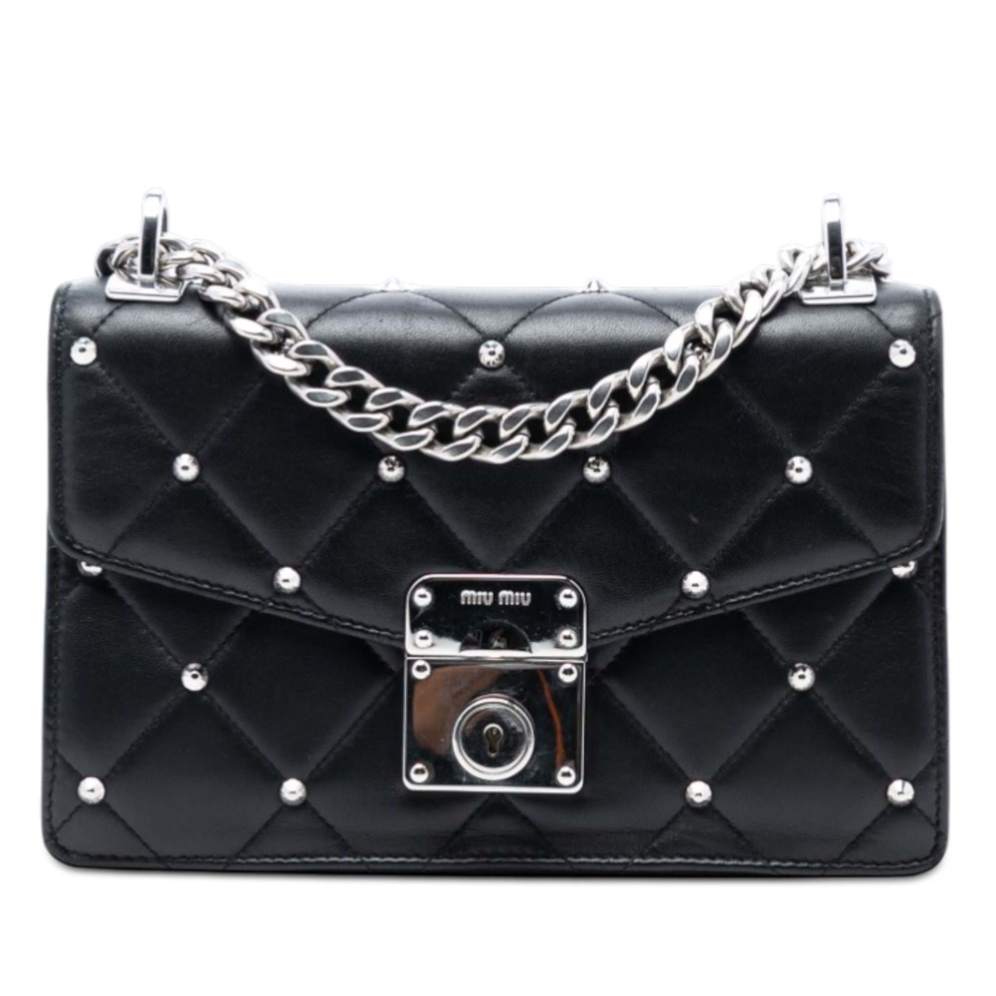 Studded Matelasse Nappa Flap Crossbody