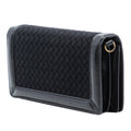 Karung Trimmed Knit Intrecciato Knot Clutch On Chain
