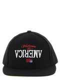 Willy Chavarria Embroidered Logo Baseball Cap — Black