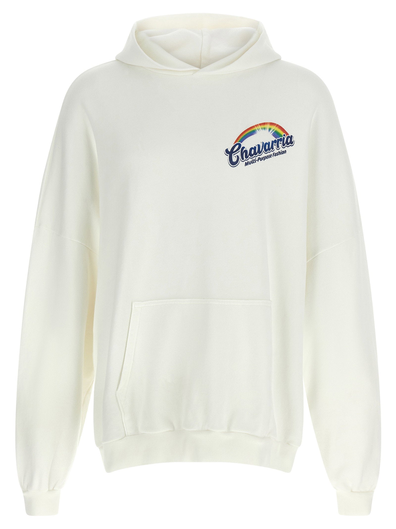Willy Chavarria Logo-Embroidered Hoodie — Cream