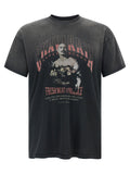 Willy Chavarria Vintage Washed Graphic T-shirt — charcoal