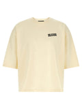 Willy Chavarria Logo-Embroidered Cotton T-shirt — Cream