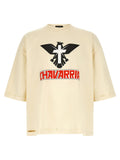Willy Chavarria Logo-Print Cotton T-shirt — Cream