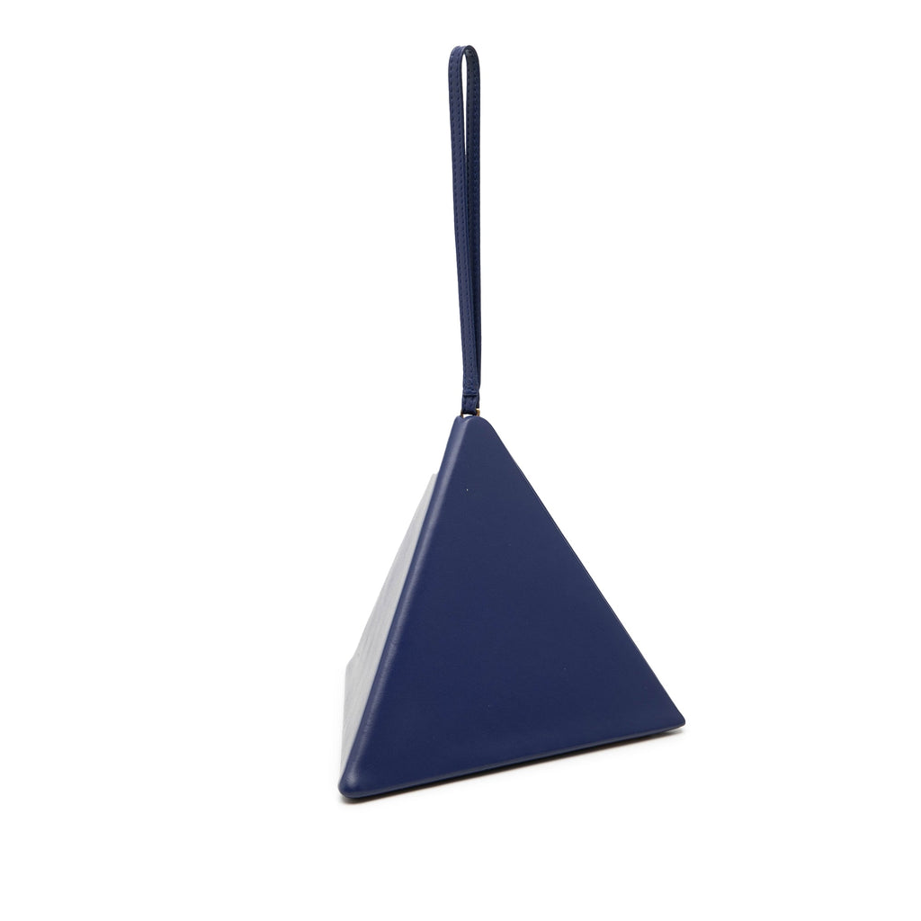 Small Leather Pyramid Box Bag