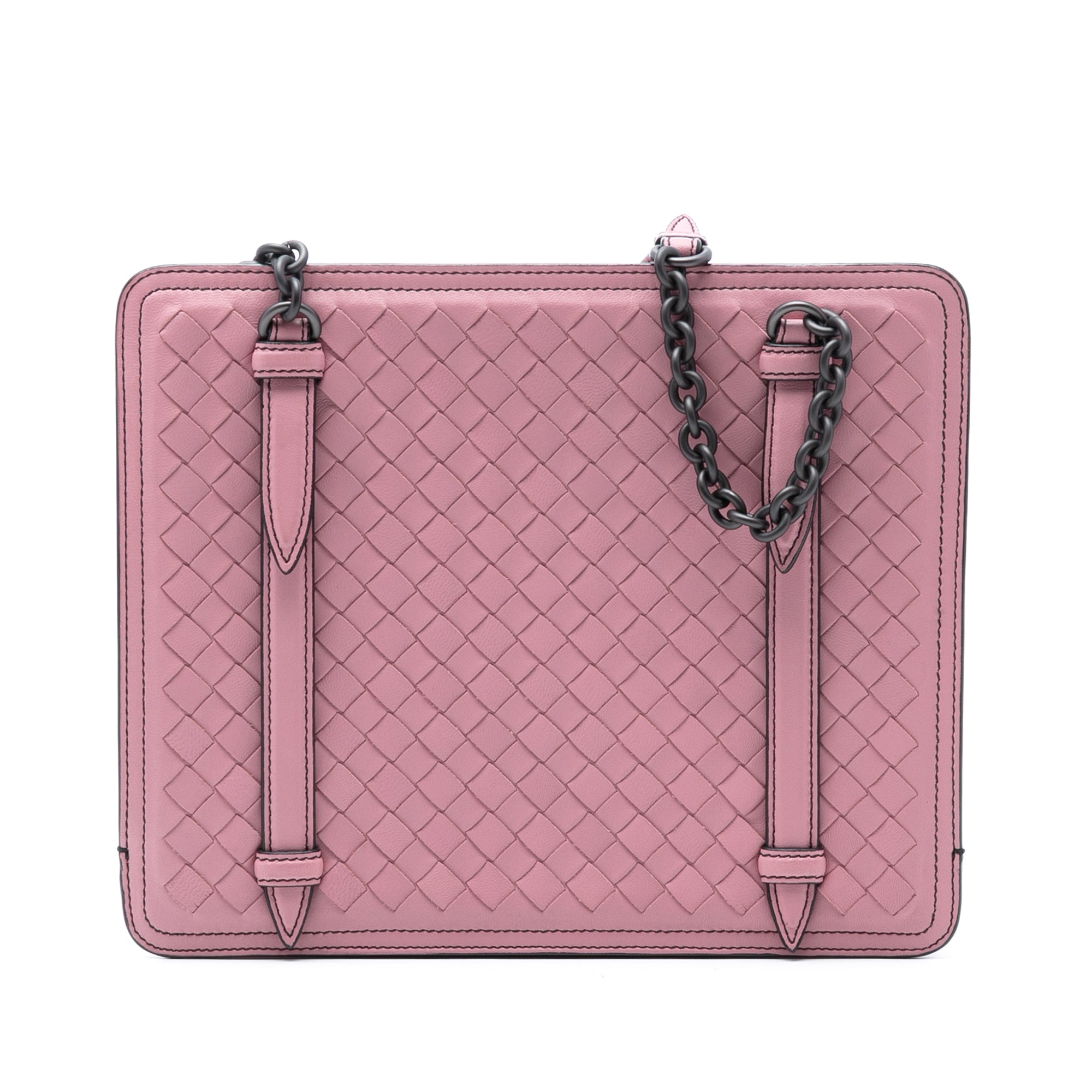 Nappa Intrecciato Chain Shoulder Bag