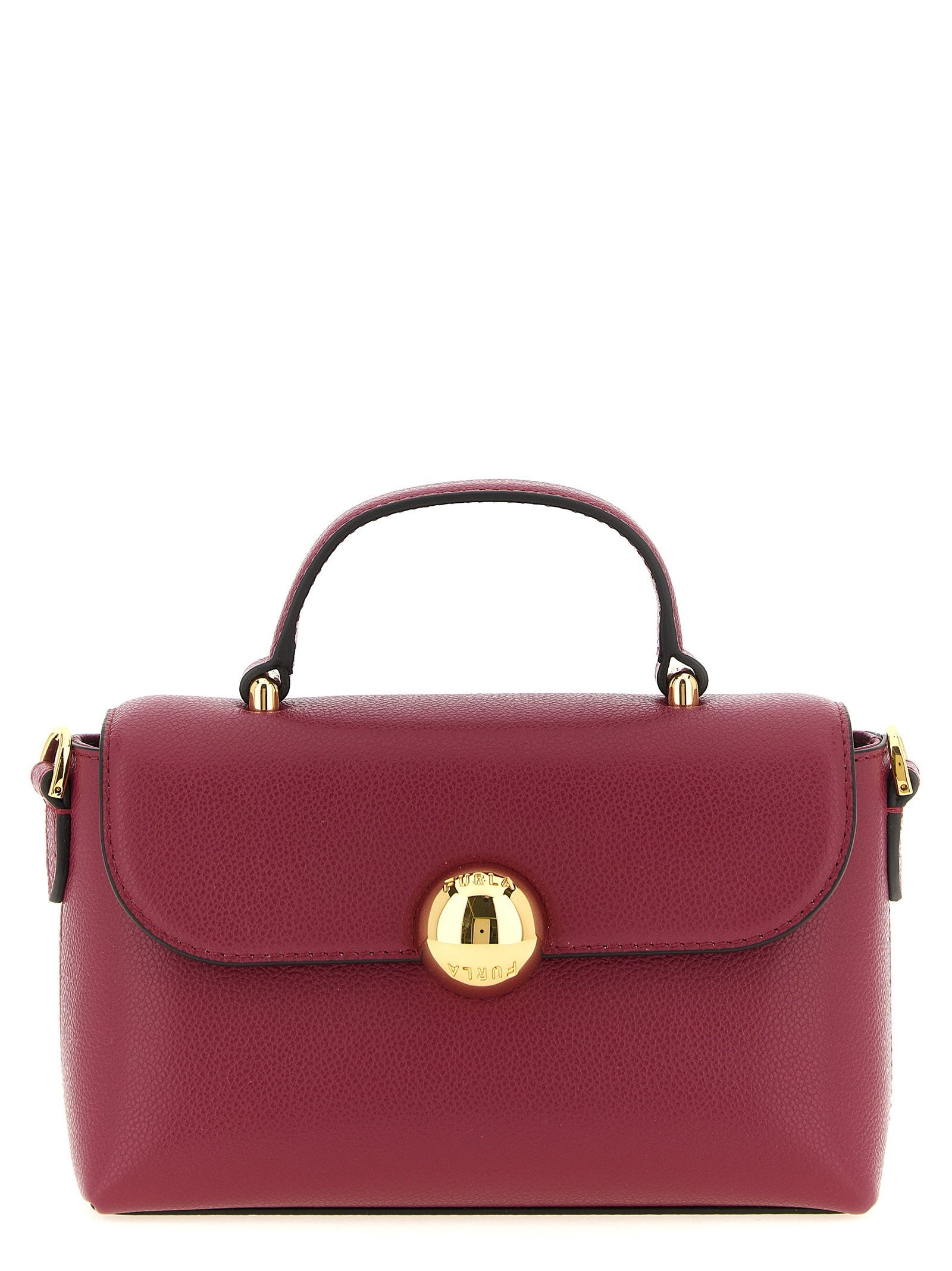Furla Moonlight Mignon Top Handle Bag — Burgundy