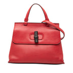 Small Calfskin Bamboo Daily Satchel