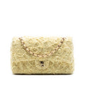 Medium Classic Fringed Tweed Double Flap