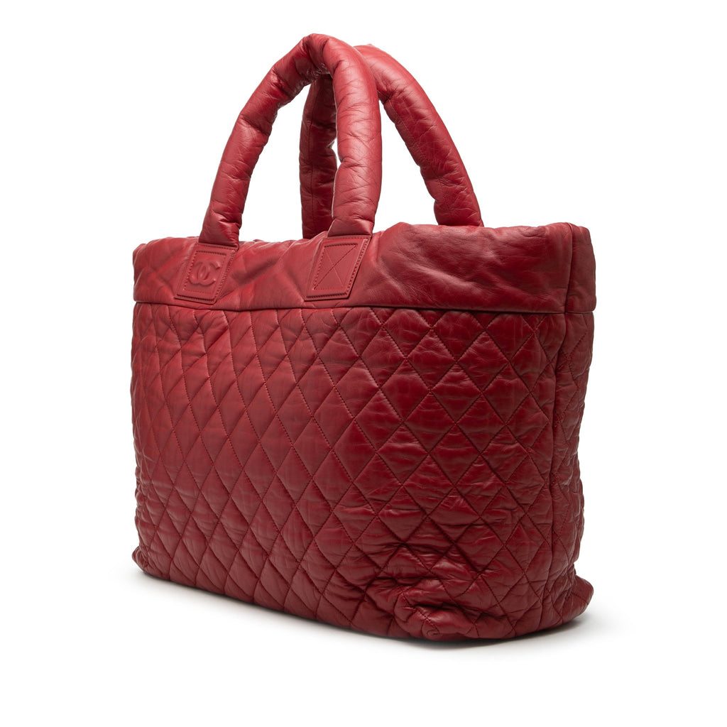 Large Quilted Nylon Reversible Coco Cocoon Tote