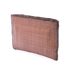 Woven Goatskin Madras Clutch